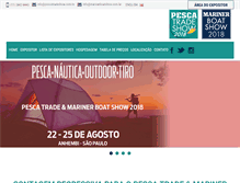 Tablet Screenshot of pescatradeshow.com.br